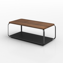 Industrial wind steel frame wooden reception tea table simple modern office small minimalist creative sofa long tea table