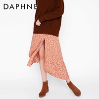 Daphne/达芙妮 Демисезонные замшевые зимние челси, цвет металлик, круглый носок, из натуральной кожи, широкий устойчивый каблук