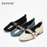 Daphne/达芙妮 Ретро туфли «Мэри Джейн», «мамины туфли» с квадратным носком на плоской подошве, подходят для весны и осени, в стиле балеткор