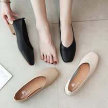 Beef tendon soft-soled single shoes flat-soled casual bean shoes 2024 spring new shoes fashionable Korean style slip-on womens shoes