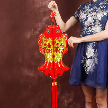 Chinese knot fish pendant pendant 2021 Year of the Ox New Year New Year Indoor scene decoration New Year Spring Festival decoration supplies