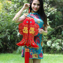 2021 Year of the ox New Year New Year Spring Festival decoration supplies indoor scene layout New Year fish pendant holiday small pendant