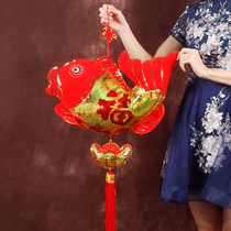 New Year Spring Festival New Year New Year Indoor living room scene decoration supplies 2021 Year of the Ox fish pendant small pendant