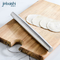 Rolling pin 304 stainless steel household noodle stick rolling stick dry noodle stick rolling noodle stick big two-headed tip