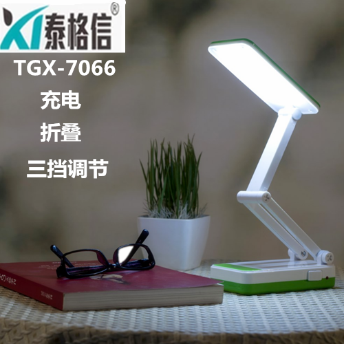 Tiger letter LED eye protection charging desk lamp Study work College students children's bedroom bed head dimming lamp Office