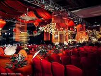 New wedding props Xiangyun pendant New Chinese stage decoration background cloud pendant Chinese window decoration cloth