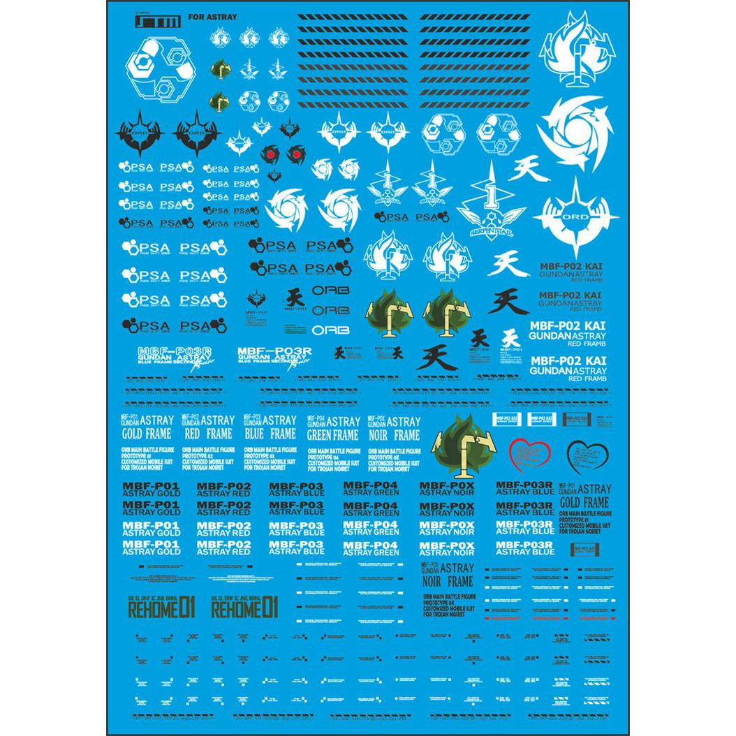 (STM)MBF-P01 02 03 04 OX 03R Heretic Gundam (Universal Logo) Special Water Decal
