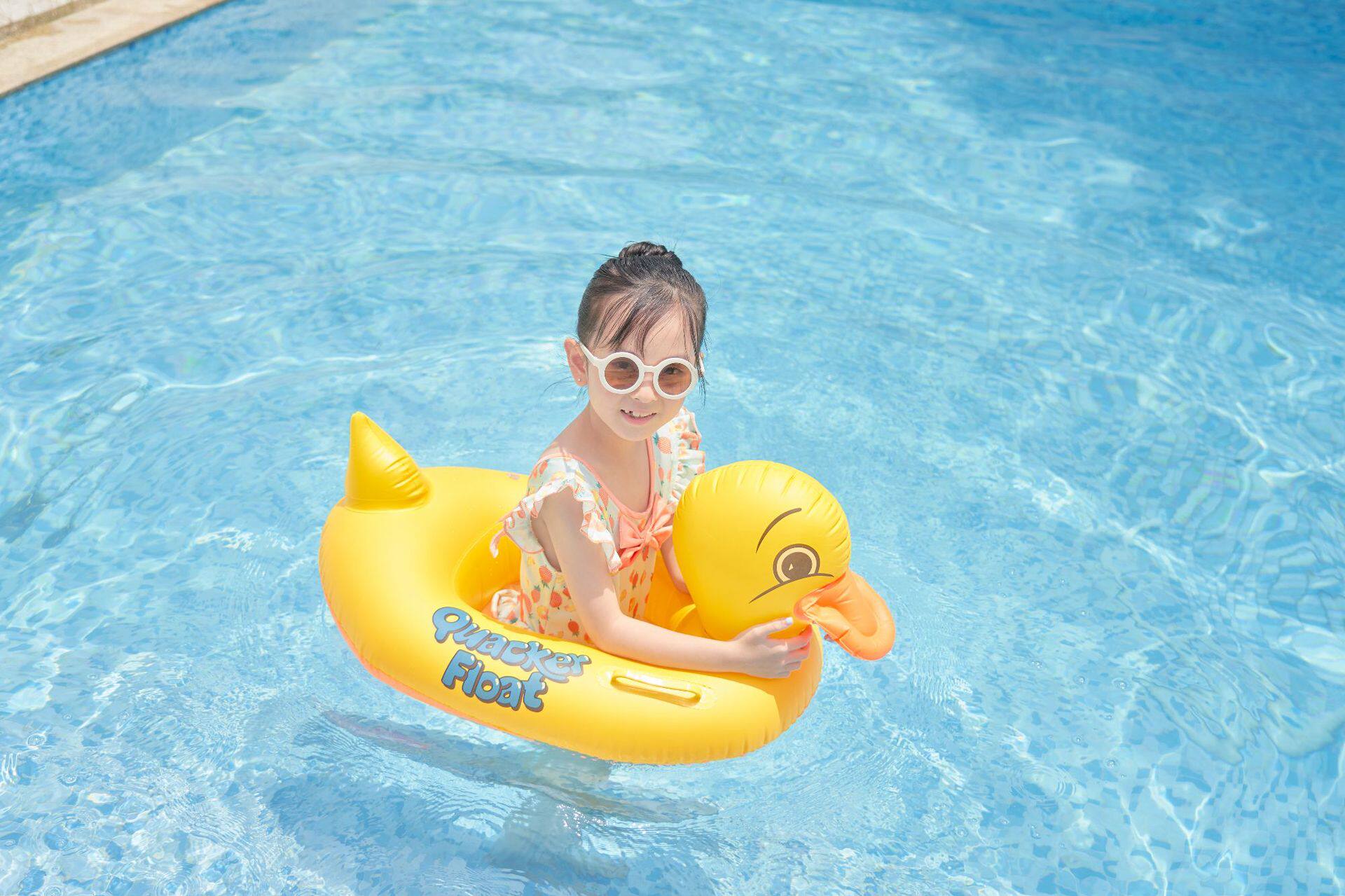 B.Duck, милый плавательный круг, увеличенная толщина, защита от опрокидывания 