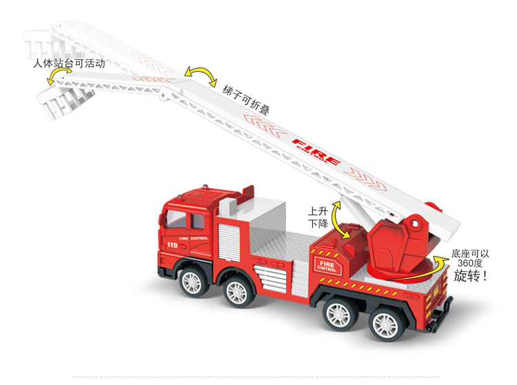 惯性消防车清洁车垃圾车滑行模型儿童宝宝男孩玩具圣诞节生日礼物详情8