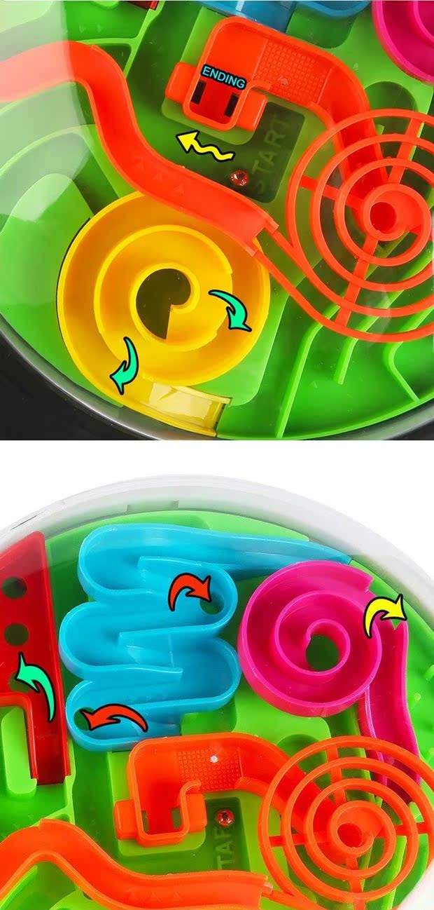 Tay lái mê cung bóng thông minh bóng stereo stereo 闯 智 bóng cân bằng bóng quà tặng trẻ em lego xe tăng