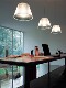 Italian Flos Romeo Moon Designer Dining Room Chandelier Study Bedroom Bar Light Luxury Glass Chandelier