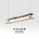 Bauhaus Restaurant Chandelier Creative Cafe Bar Counter Lamp Led Simple Linear Dining Room Table Pendant Light