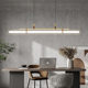 Nordic Minimalist Dining Room, Study, Conference Room, Office Reception, Cafe, Cashier Counter, Bar Counter, Linear Pendant Light
