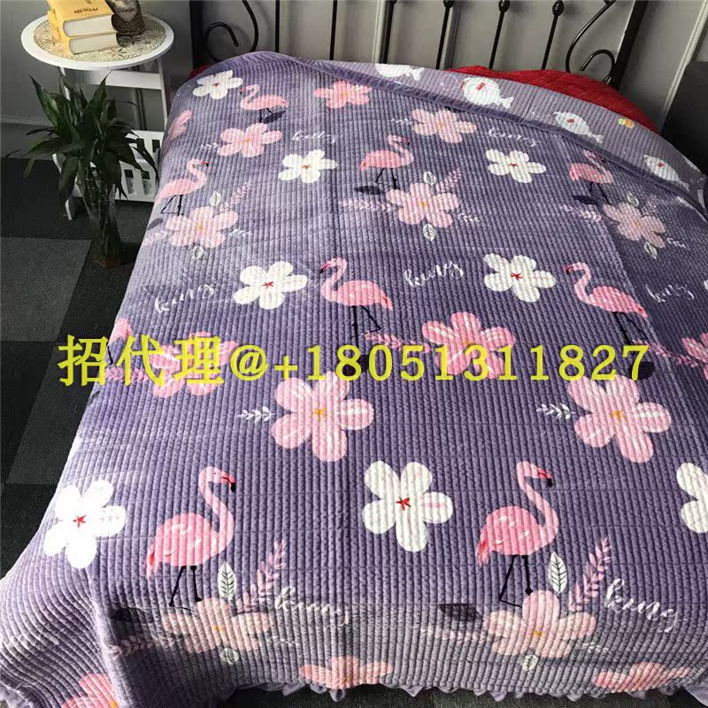 Đặc biệt dày tinh nhung ren giường ấm tấm bìa 2 mét đôi mùa chăn bông ren Quilt - Trải giường ga giường chống thấm nước