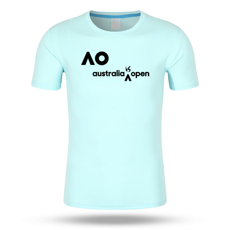 Multicolor Australian tennis Four Grand Slam Tennis Conserve speed dry men and women T-shirt blouses Round Collar Jersey Customize Sport Sweat-Taobao