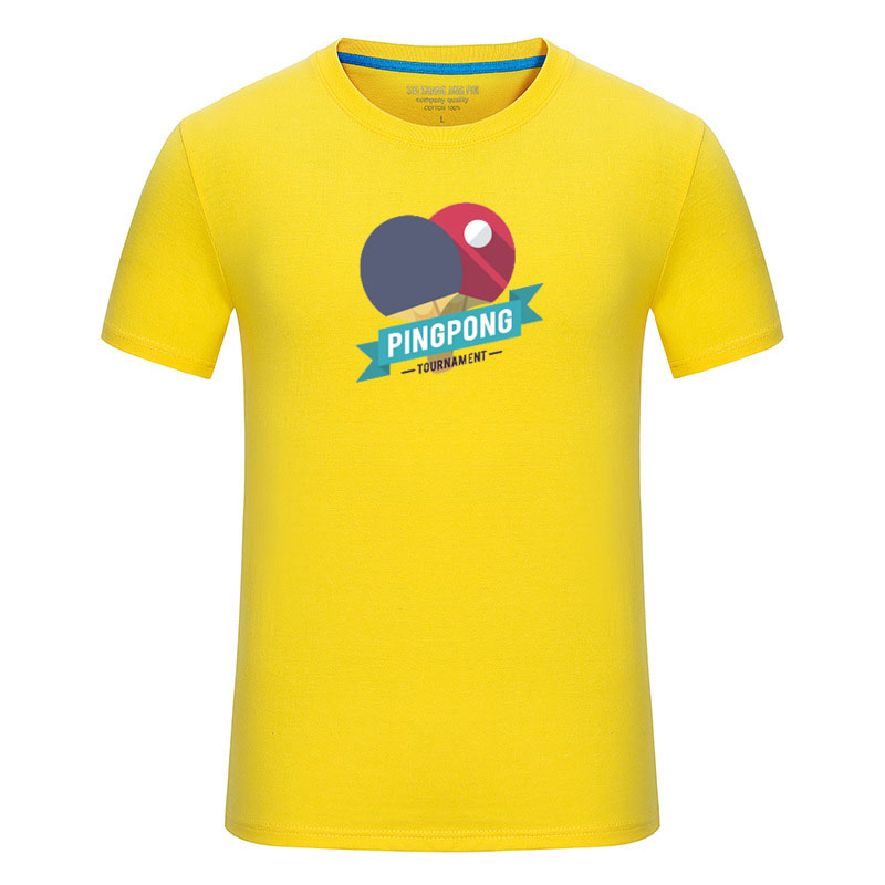 Multicolored table tennis suit T-shirt cotton short sleeve spring and summer training suit casual suit sportswear match suit