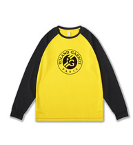 Long-sleeved quick-drying tennis clothing for men and women round neck competition cultural shirt T-shirt training jersey mesh autumn and winter French Open customization
