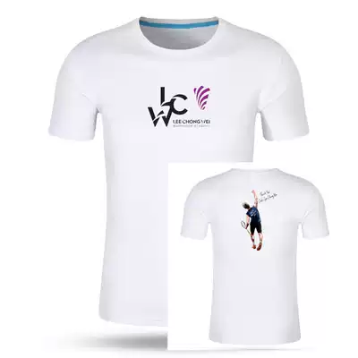 Double-sided Lee Chong Wei Memorial badminton quick-drying men T-SHIRT round neckline uniforms, were custom T-shirt parent-child