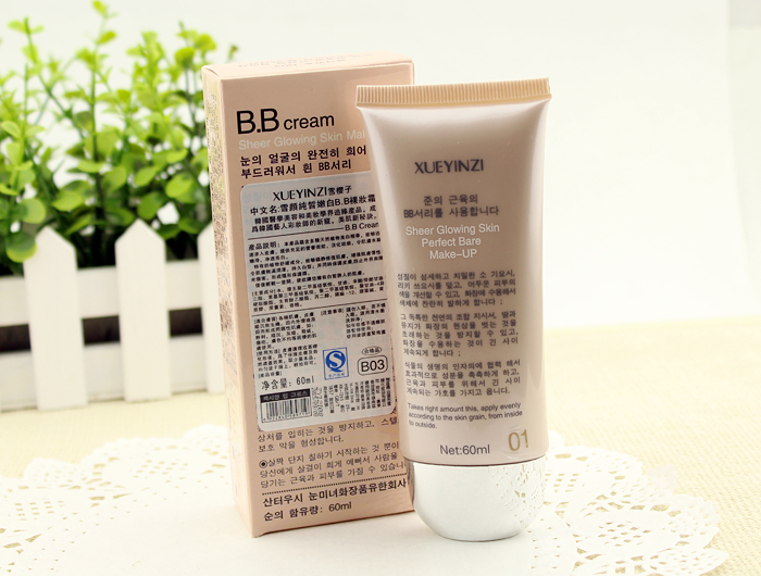 Đích thực Xue Yan màu trắng tinh khiết BB nude trang điểm kem BB cream 60 ml