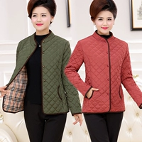 Mùa xuân 2018 và mẹ mới với áo khoác cotton mỏng cho phụ nữ 40 tuổi 50 bộ đồ cotton mùa đông và áo khoác cotton nữ áo kiểu tuổi trung niên