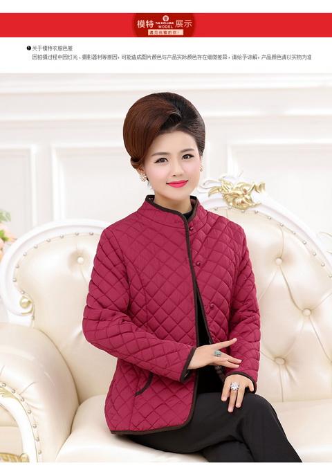 Mùa xuân 2018 và mẹ mới với áo khoác cotton mỏng cho phụ nữ 40 tuổi 50 bộ đồ cotton mùa đông và áo khoác cotton nữ áo khoác cho người lớn tuổi