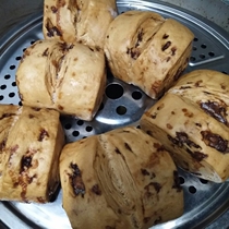 Shuhui brown sugar steamed bread whole grains breakfast brown sugar buns 510 grams 6