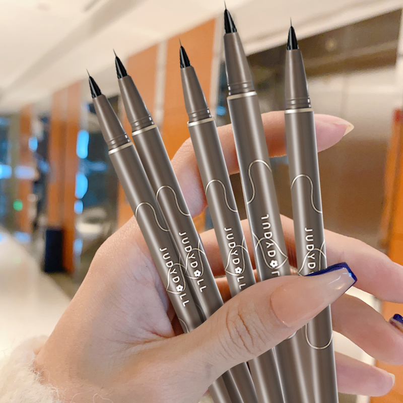 Juduo Orange EyelinesPen is fine without fainting waterproof durability painted under lashes and silkworm pen down to pen
