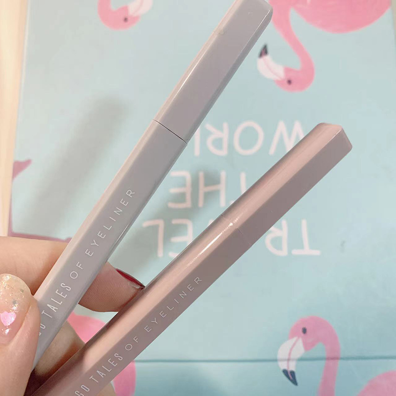 Gogo Dance Eyelink Gel Pen Eyelink Pen waterproof without fainting persistent extremely fine brown New hands beginners Lying Silkworm Color
