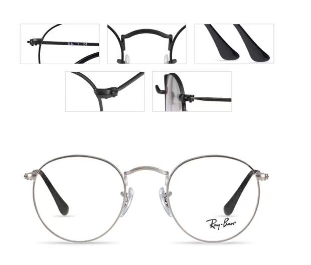 Kính gọng nhỏ mặt cận thị Full frame retro nghệ thuật ánh sáng gọng tròn cho nam và nữ kính phiên bản Hàn Quốc của thủy triều RB3447 gọng kính cận nữ đẹp