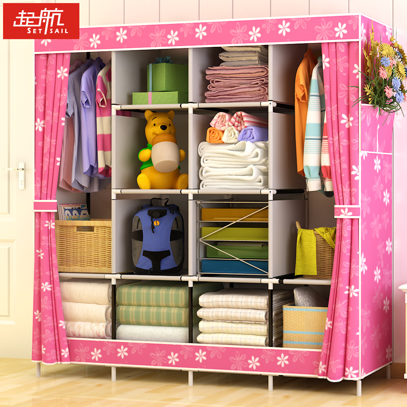 Usd 29 30 Simple Wardrobe Large Storage Cloth Double Cloth