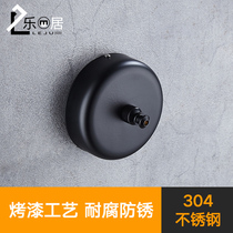 304 stainless steel black telescopic clothesline Bathroom shrinkable invisible drying clothes rack clothes rod Balcony drying rod