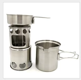 Открытая печь для одно солдат для печи Печь Печи портативная нагревательная печь из нержавеющей стали складная печь Печа Печа печь