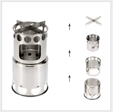 Открытая печь для одно солдат для печи Печь Печи портативная нагревательная печь из нержавеющей стали складная печь Печа Печа печь