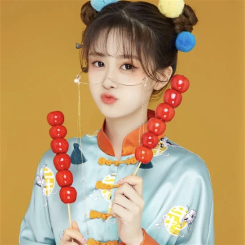 Wedding Dress Photography Children Photo New Year Props Emulated Icing Sugar Hyacinth Stage Performance Festive Chinese Wind Candy Strings