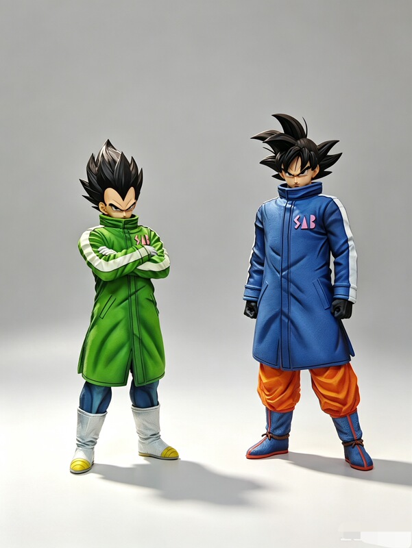 Dragon Ball Super Saiyan Snow Suit Vegeta & Cold-Proof Suit Son Goku Figure Statue Anime Figure