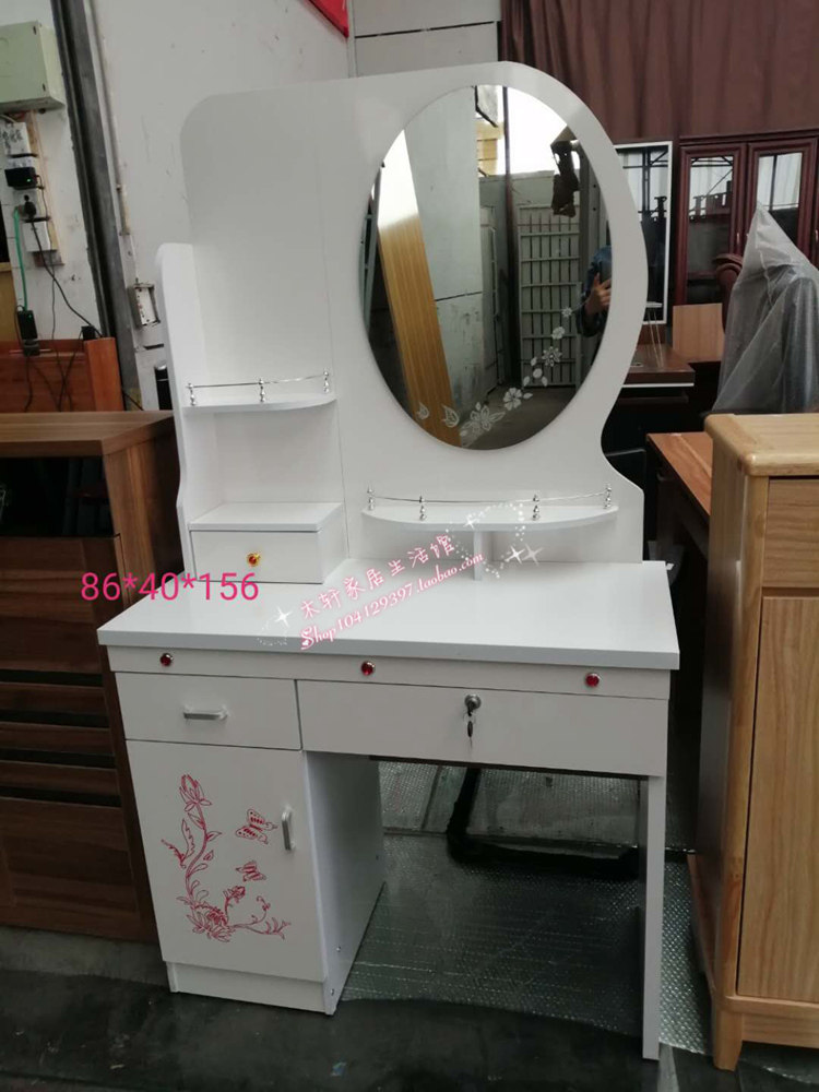 Modern minimalist dressing table small apartment pastoral style with mirror dressing table dressing table table