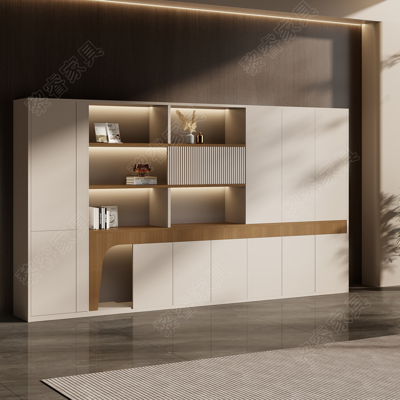 Office Bookcase Boss's Background Cabinet File Cabinet Wooden Data Cabinet Storage Cabinet Wall-Mounted Floor Cabinet Office Bookcase Boss's Background Cabinet File Cabinet Wooden Data Cabinet Storage Cabinet Wall-Mounted Floor Cabinet
