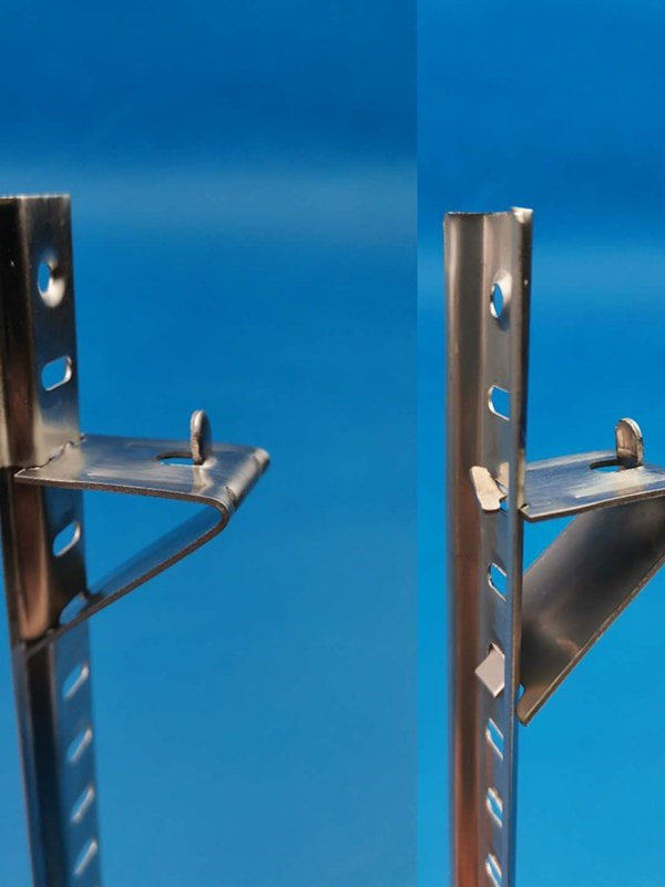 Refrigerator Thickened Four-Door Bracket Stainless Steel Equipment Upper Footrest Button Freezer Repair Cold Storage Refrigerator Latch