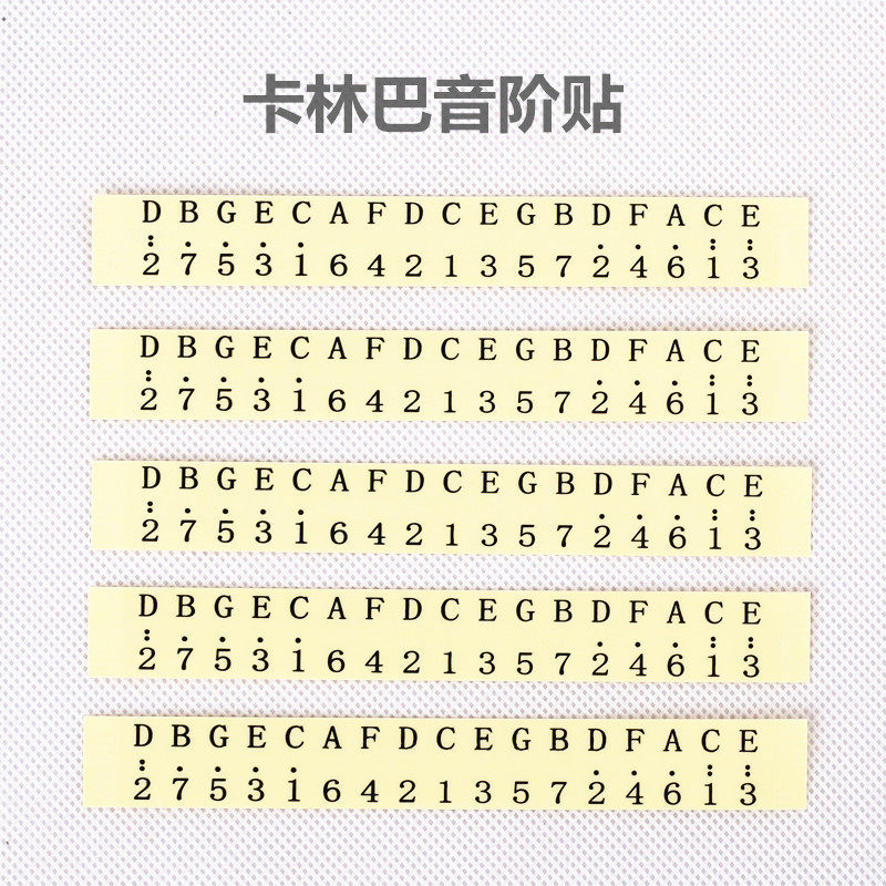 Kalimba scale sticker thumb piano sticker scale logo sticker Kalimba accessories