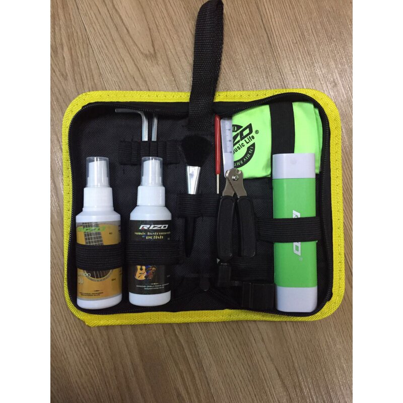 Wood Guitar Cleaning Care Suit Wax Water Lemon Oil Filing Knife Ranger Pen Repair Kit