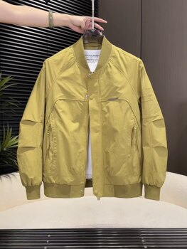 Men's baseball uniform jacket spring and autumn fashionable versatile casual workwear personalized jacket men's trendy tops men's trendy
