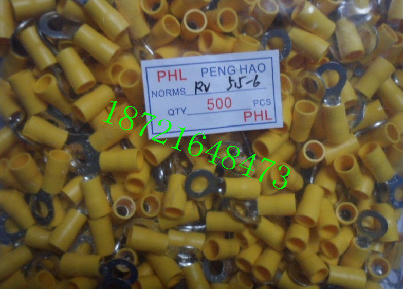 Wiring terminal round terminal RV5 5-6 RV6-6 O-terminal annular terminal wiring nose