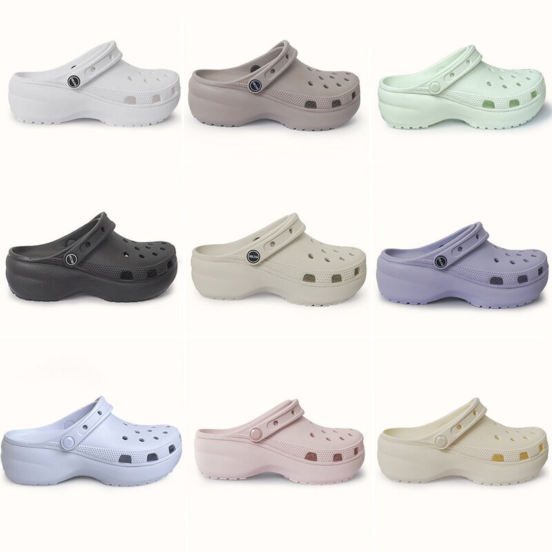 Muzak [Cloud Height Increase 4cm] Thick-Soled Outdoor Beach Slippers, Odor-Resistant Clogs, Non-Slip Cartoon Fashion