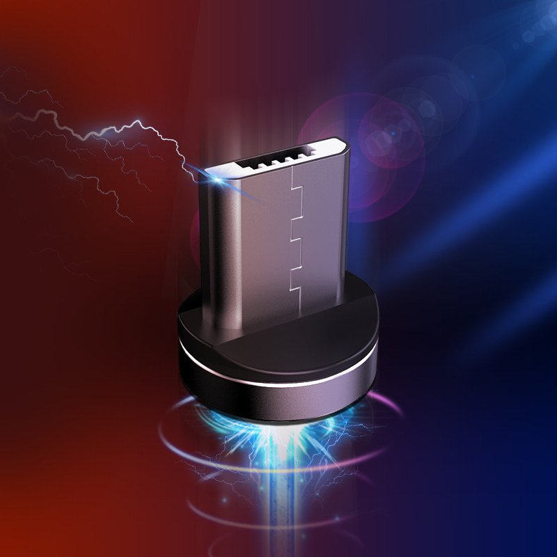 磁吸数据线磁铁充电线器吸头强磁力安卓type-c苹果7三合一iphone6s手机快充车载华为vivo小米8闪充plus一拖三