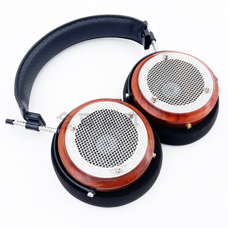 Проводные HiFi наушники 全尺寸hifi大头戴式耳机 红花梨木专业发烧人声古典开放式 高阻抗