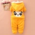 Mùa thu và mùa đông 0-2-3 tuổi Quần áo nam nửa mùa đông Quần áo trẻ em cotton cho bé gái mặc ba bộ thủy triều