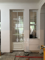 Golden West Pole Brief Door Changsha Fa White Glass Door Old Steel Window Iron Art Door Custom Super White Crystal Glass Door