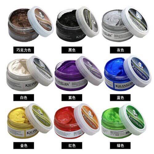 Grandma Gray Hair Wax for Men, White Tinted Hair Clay, Gray Styling Color, Temporary Hair Dye Spray