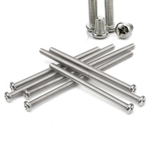 M5 304 stainless steel cross head disc head screw lengthened screw bolt 6 8 10 12 14 14 16-100