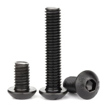 High strength 10 9 Class semicircular head hexagonal screw black disc head bolt round cup screws M10M12 * 16100
